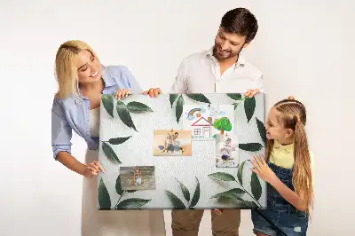 Tableau de liège Cadre de feuilles