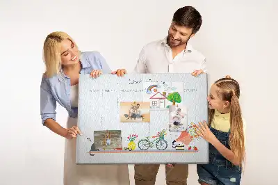 Tableau de liège Calendrier hebdomadaire mural