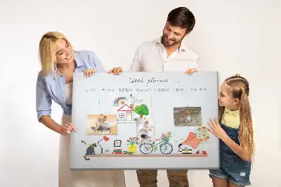 Tableau de liège Calendrier hebdomadaire mural