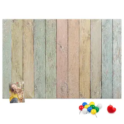 Tableau d’affichage en liège Planches colorées