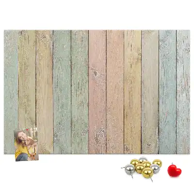 Tableau d’affichage en liège Planches colorées