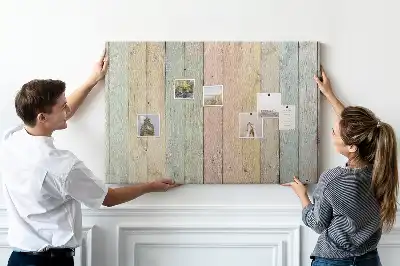 Tableau d’affichage en liège Planches colorées