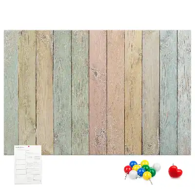 Tableau d’affichage en liège Planches colorées