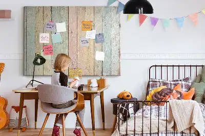 Tableau d’affichage en liège Planches colorées