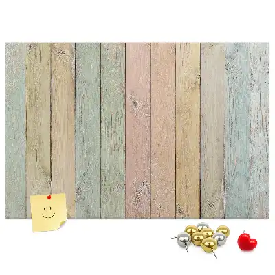 Tableau d’affichage en liège Planches colorées