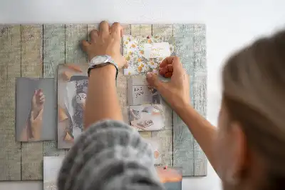 Tableau d’affichage en liège Planches colorées