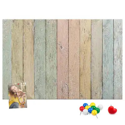 Tableau d’affichage en liège Planches colorées