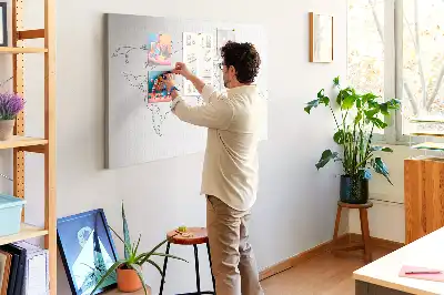 Tableau d’affichage en liège Citation de voyageur vagabond