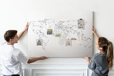 Tableau d’affichage en liège Citation de voyageur vagabond