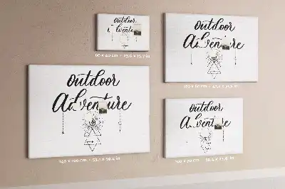 Tableau de liège Aventure hors de la maison
