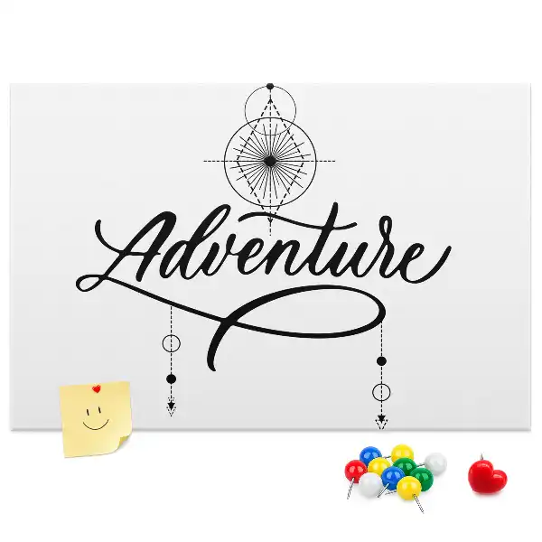 Tableau en liège déco Motif de voyage adventure