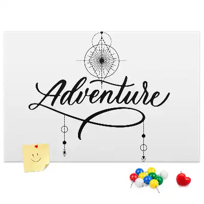 Tableau en liège déco Motif de voyage adventure