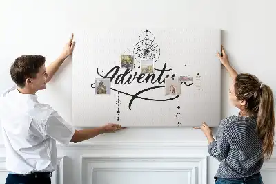 Tableau en liège déco Motif de voyage adventure