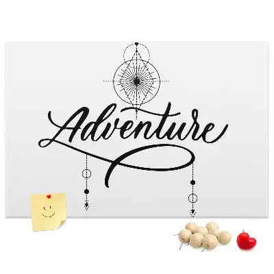 Tableau en liège déco Motif de voyage adventure
