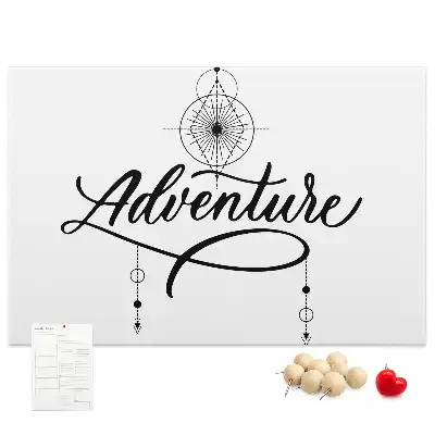 Tableau en liège déco Motif de voyage adventure