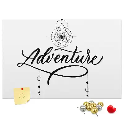 Tableau en liège déco Motif de voyage adventure