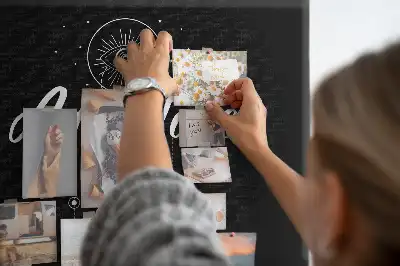 Tableau de liège Texte de citation de voyage mural