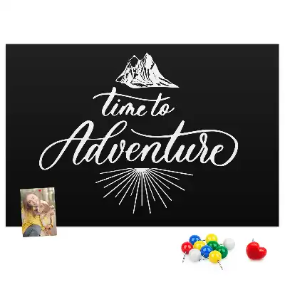 Tableau en liège déco Pensée sur les voyages et les aventures