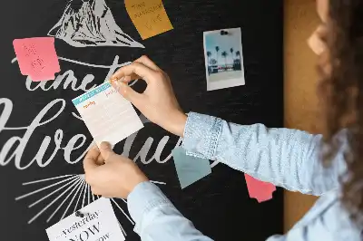 Tableau en liège déco Pensée sur les voyages et les aventures