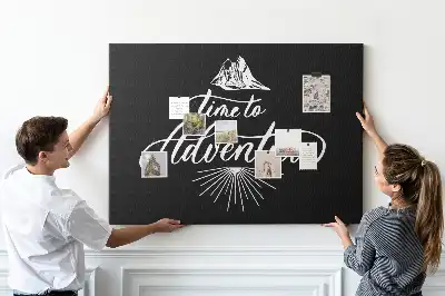 Tableau en liège déco Pensée sur les voyages et les aventures