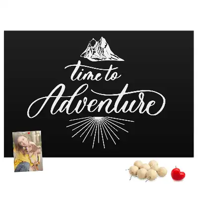 Tableau en liège déco Pensée sur les voyages et les aventures