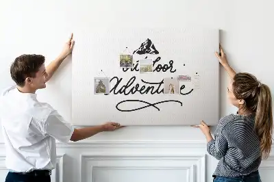 Tableau en liège déco Citation de motivation