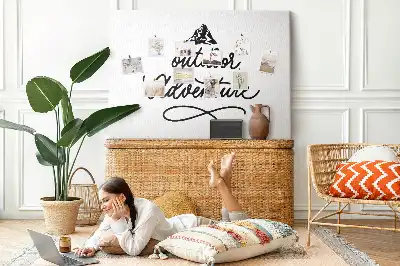Tableau en liège déco Citation de motivation