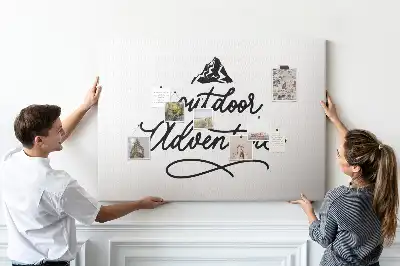 Tableau en liège déco Citation de motivation
