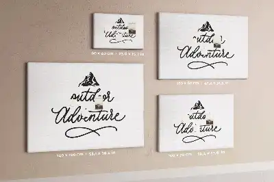 Tableau en liège déco Citation de motivation
