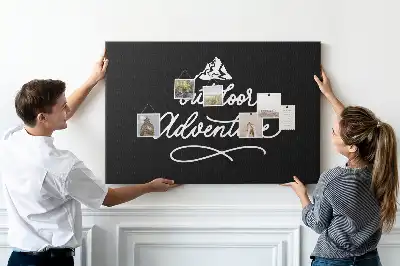 Tableau d’affichage en liège Citation pour voyageur pour le mur