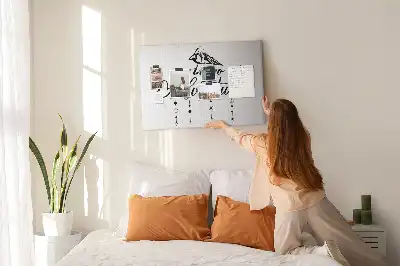 Tableau d’affichage en liège Slogan mural inspirant