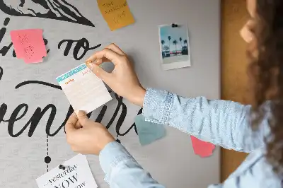 Tableau d’affichage en liège Slogan mural inspirant