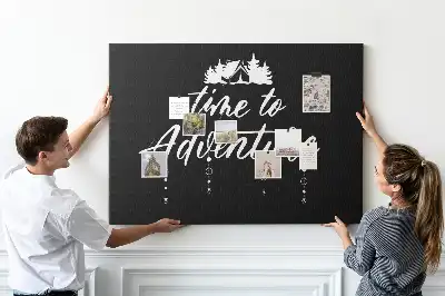 Tableau en liège déco Devise de vie de voyage