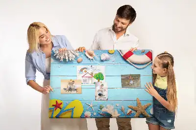 Tableau d’affichage en liège Attributs maritimes mer