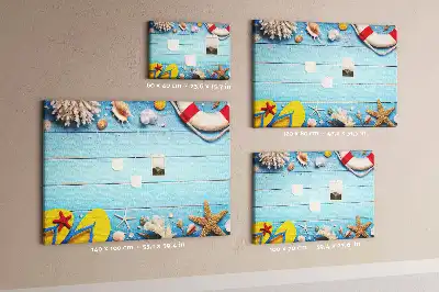 Tableau d’affichage en liège Attributs maritimes mer