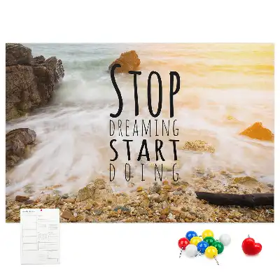 Tableau en liège déco Texte de motivation