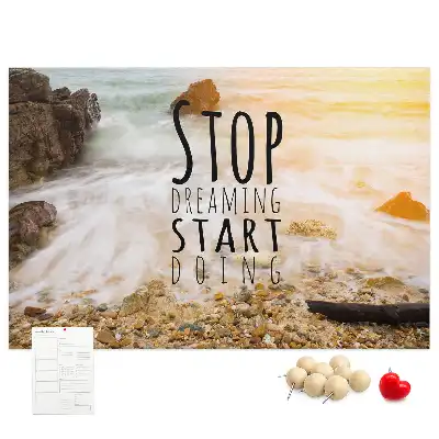 Tableau en liège déco Texte de motivation