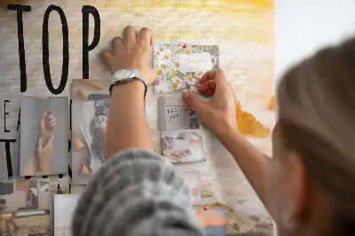 Tableau en liège déco Texte de motivation