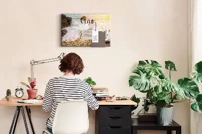Tableau en liège déco Texte de motivation