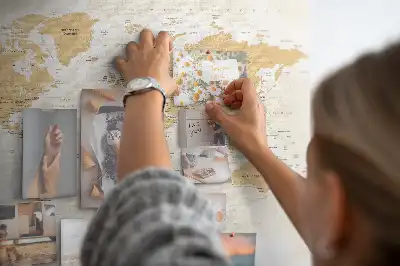 Tableau d’affichage en liège Carte Politique du Monde