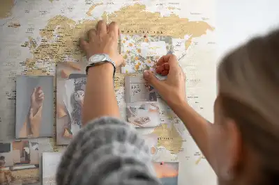 Tableau d’affichage en liège Carte Politique du Monde