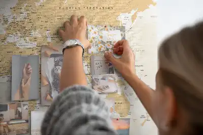 Tableau d’affichage en liège Carte Politique du Monde