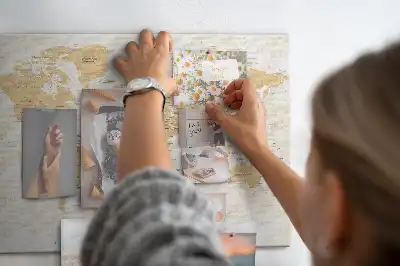 Tableau d’affichage en liège Carte Politique du Monde
