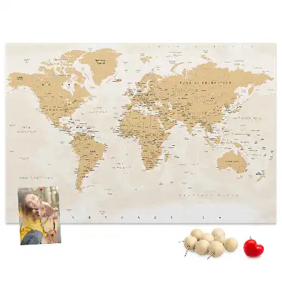Tableau d’affichage en liège Carte Politique du Monde