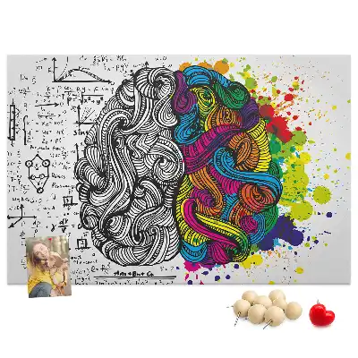 Tableau en liège déco Motif psychologique de pensée