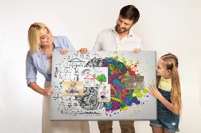 Tableau en liège déco Motif psychologique de pensée