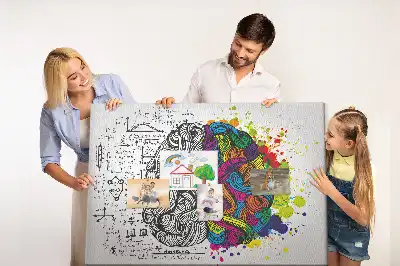 Tableau en liège déco Motif psychologique de pensée