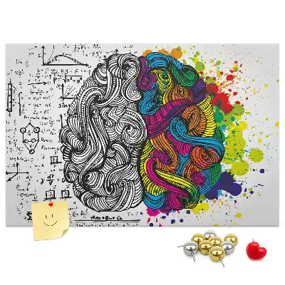 Tableau en liège déco Motif psychologique de pensée