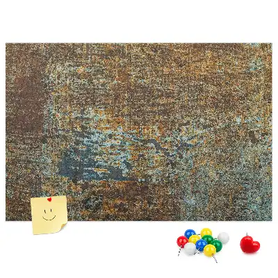 Tableau de liège Rouille sur métal