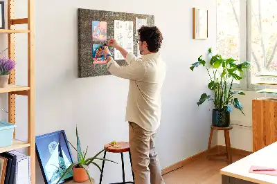 Tableau de liège Rouille sur métal